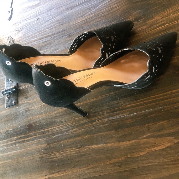 Christian Siriano Real Leather And Suede Heels 🐆 - Picture 6 of 10